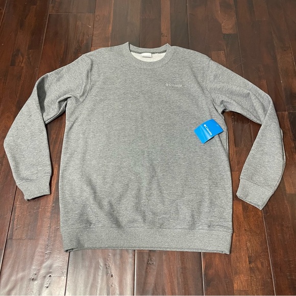 NWT Columbia Hart Mountain II Crew Sweater Men’s Large Tall Gray - Picture 1 of 8